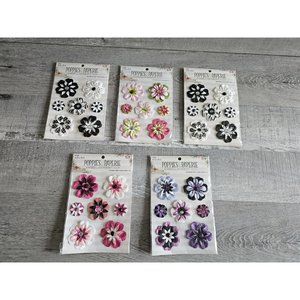 Scrapbooking Flowers LOT 3D Embellishments - Floral Spring RARE HTF #97